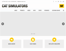 Tablet Screenshot of catsimulators.com